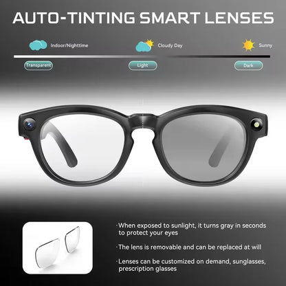 2026 8K HD AI Smart Glasses Men Chat GPT 800MP Camera Bluetooth Call AI Translation Voice Assistant Control Sunglasses Women